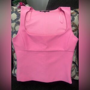 Zara Vibrant Pink Crop top size S